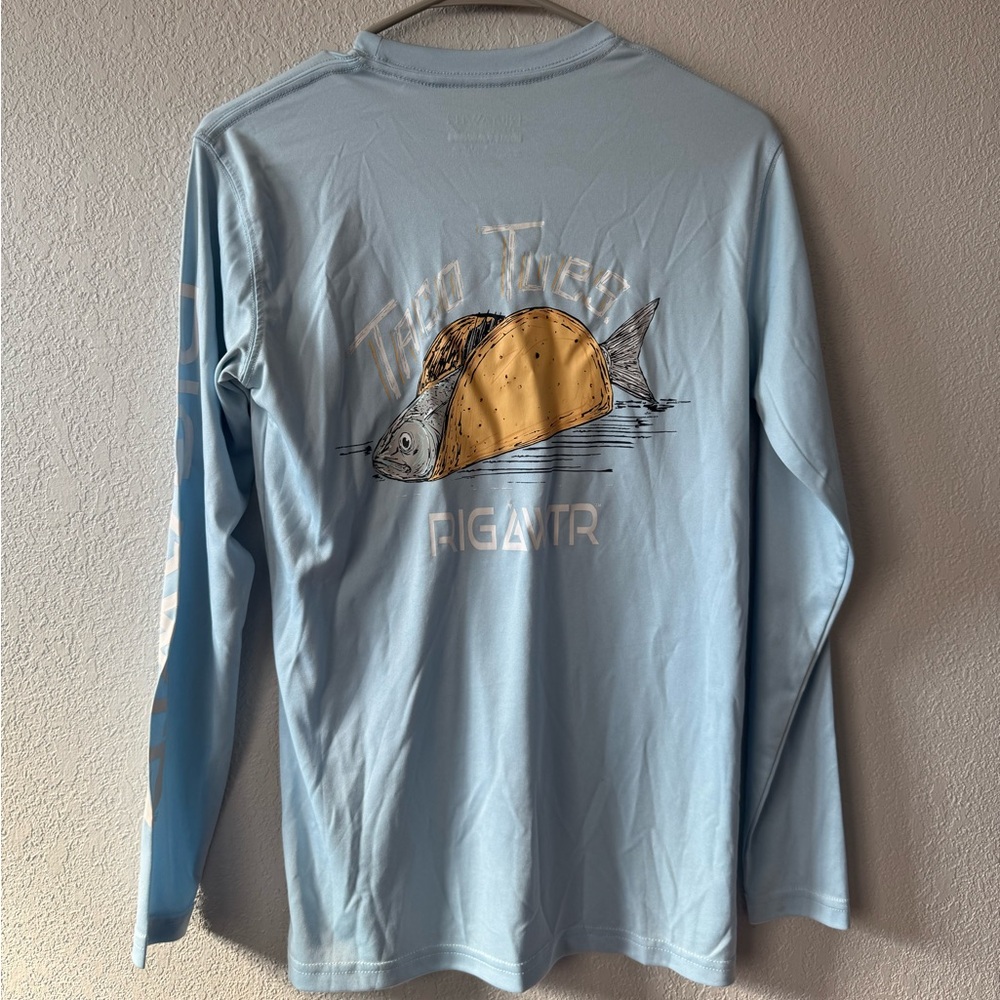 Light Blue Long Sleeve UV Men's Shirt